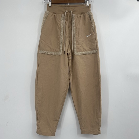 Nike Pants - Nike Sportswear Essential Woven High Waist Curve Pants Women's XS‎ Fleece
